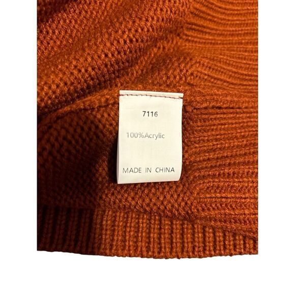 Women’s Size M Pullover Sweater Short Dress Turtleneck Oversized Soft Chunky Kni - Picture 8 of 13
